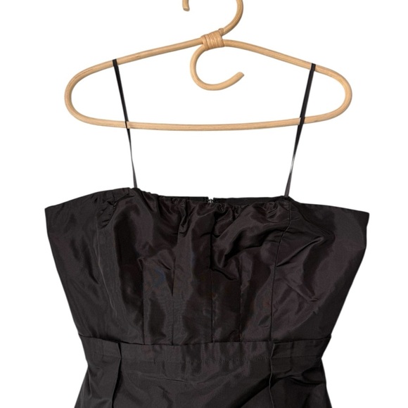 J. Crew Silk Black Taffeta Bra Strapless LBD Style 17409 NEW Party Minimalist - Picture 5 of 16